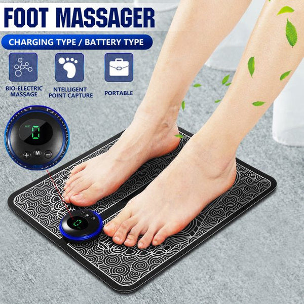 Electric EMS Foot Massager Mat: Relaxation & Muscle Relief