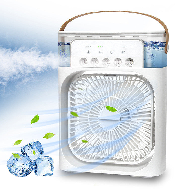 3-in-1 USB Air Humidifier Cooling Fan with LED Light.